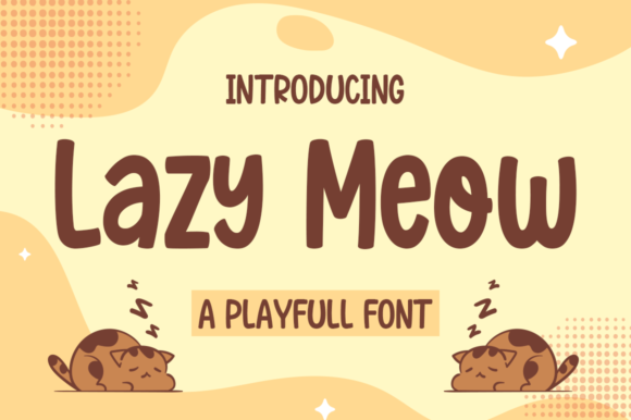Lazy Meow Font - Featured Image
