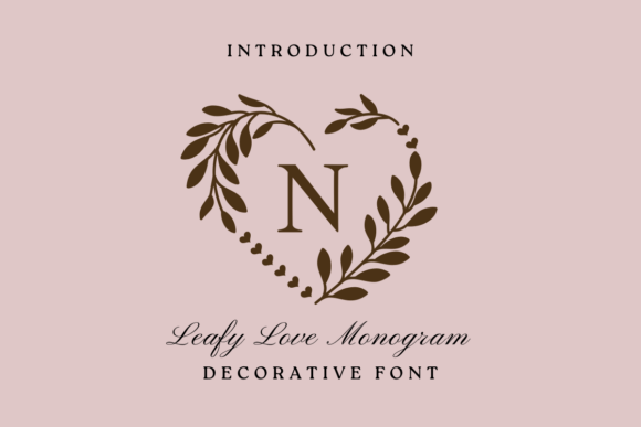 Leafy Love Monogram Font - Featured Image