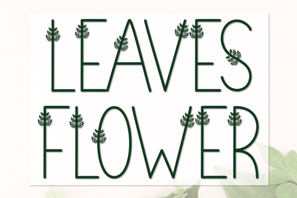 Leaves Flower Font - Featured Image