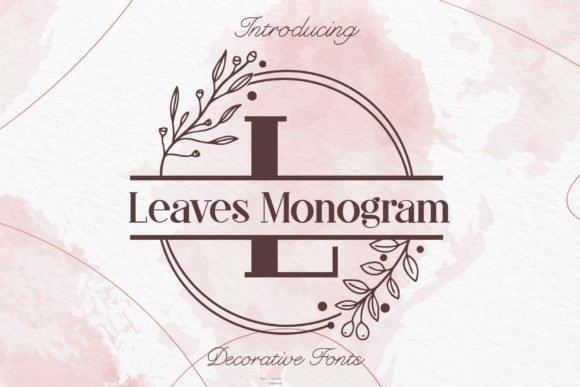 Leaves Monogram Font - Featured Image