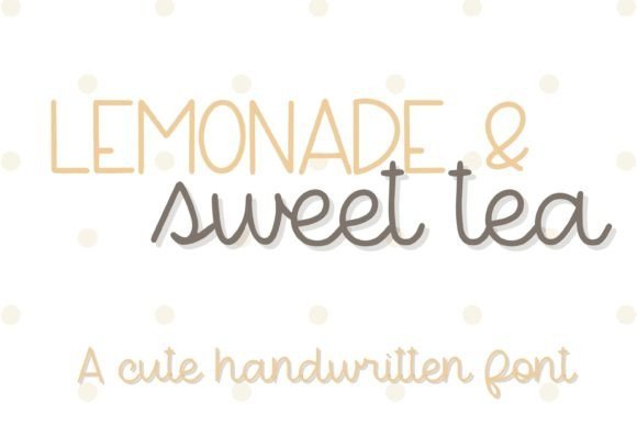 Lemonade & Sweet Tea Font - Featured Image