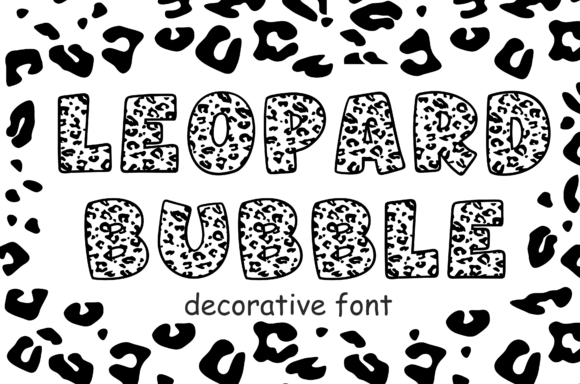 Leopard Bubble Font - Featured Image