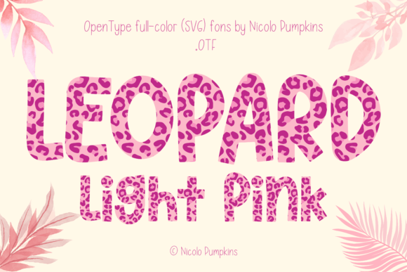 Leopard Light Pink Font - Featured Image