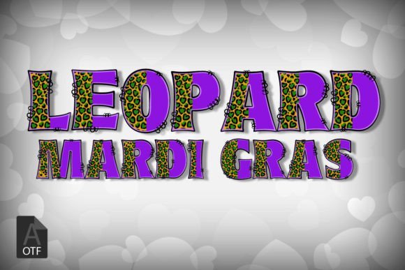 Leopard Mardi Gras Font - Featured Image