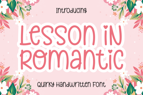Lesson in Romantic Font - Featured Image
