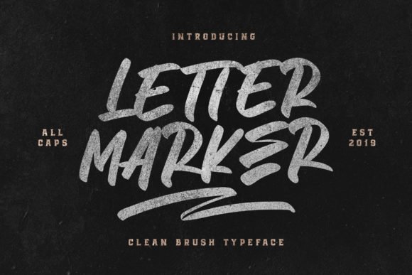 Letter Marker Font - Featured Image