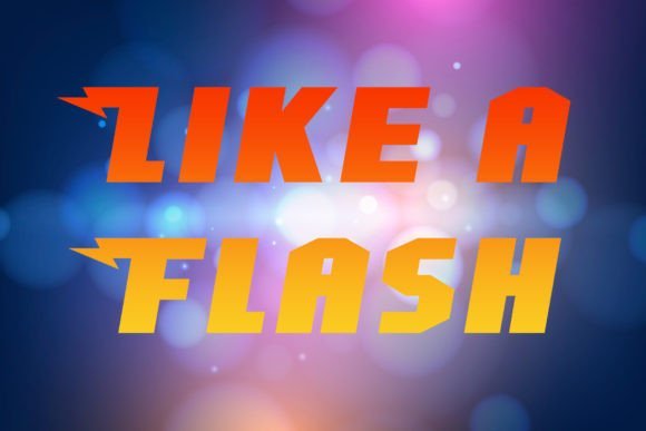 Like a Flash Font - Featured Image