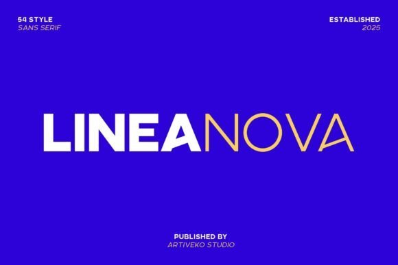 Lineanova Font - Featured Image