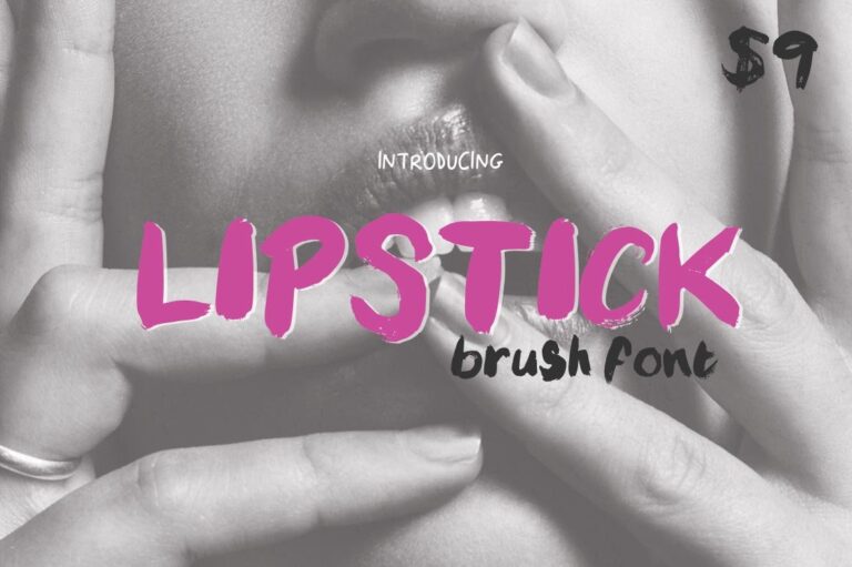 Lipstick Brush Font - Featured Image