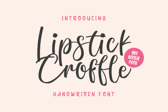 Lipstick Croffle Font - Featured Image