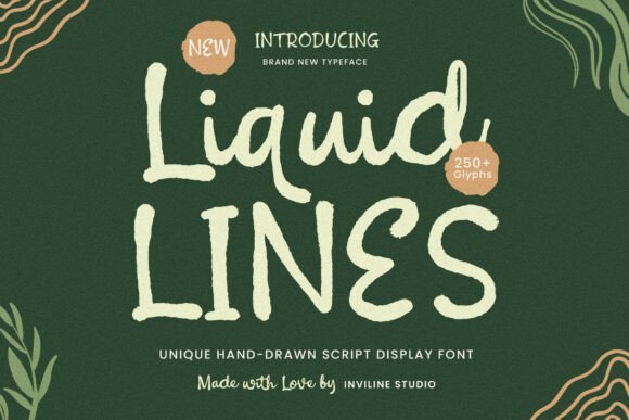 Liquid Lines Font - Featured Image