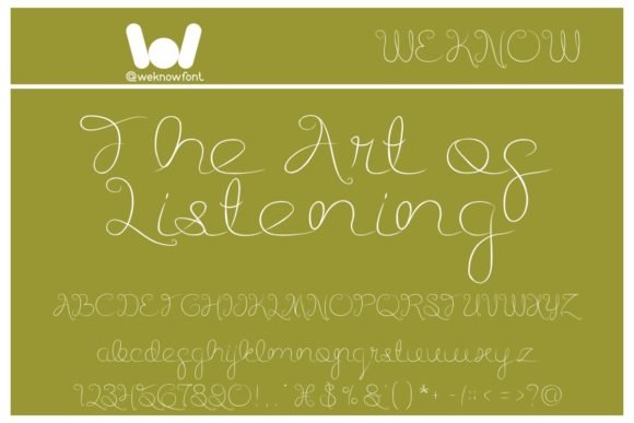 Listening Font - Featured Image