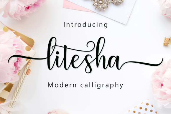 Litesha Script Font - Featured Image