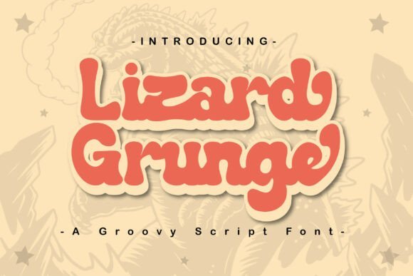 Lizard Grunge Font - Featured Image