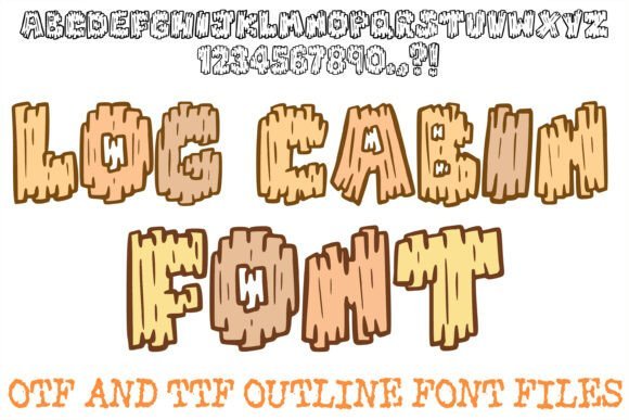 Log Cabin Font - Featured Image