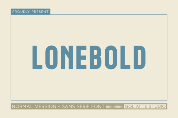Lonebold Font - Featured Image