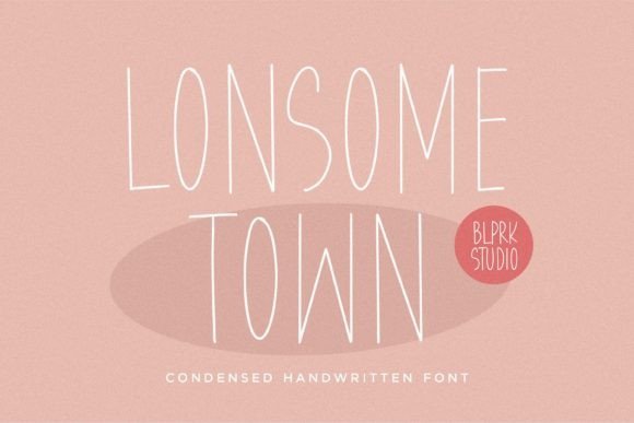 Lonesome Town Font - Featured Image
