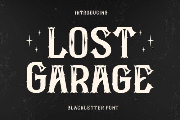 Lost Garage Font - Featured Image