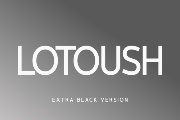 Lotoush Extra Black Font - Featured Image
