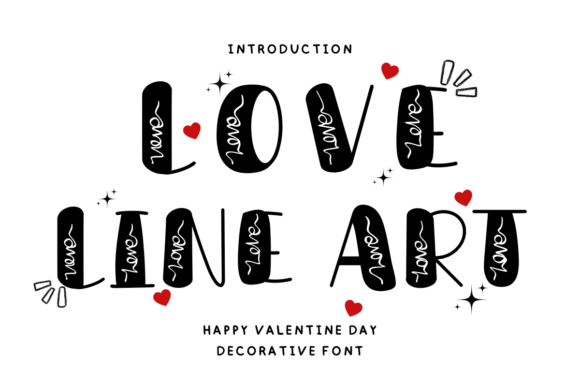 Love Line Art Font - Featured Image