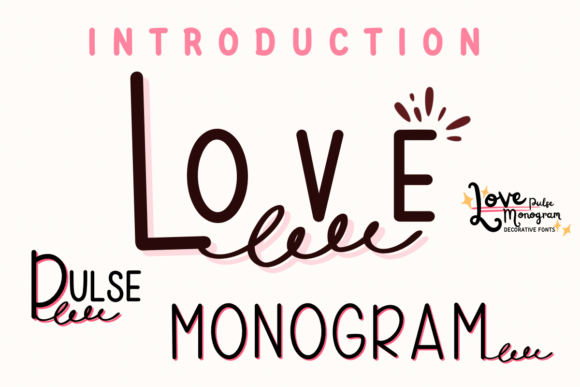 Love Pulse Monogram Font - Featured Image