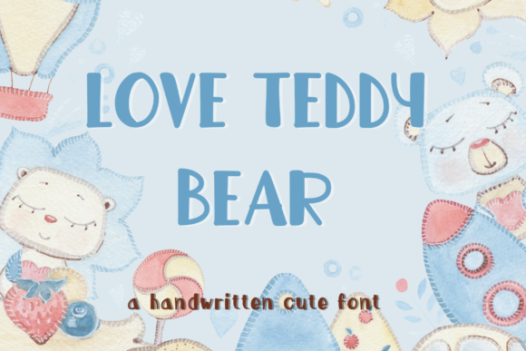 Love Teddy Bear Font - Featured Image
