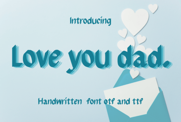 Love You Dad Font - Featured Image