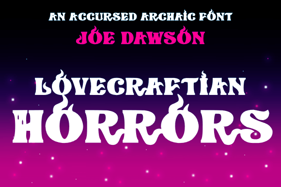 Lovecraftian Horrors Font - Featured Image