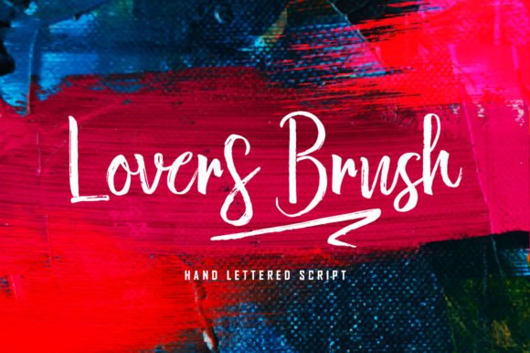 Lovers Brush Font - Featured Image