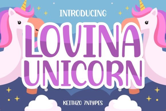 Lovina Unicorn Font - Featured Image
