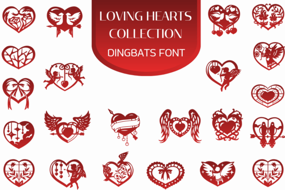 Loving Hearts Collection Font - Featured Image