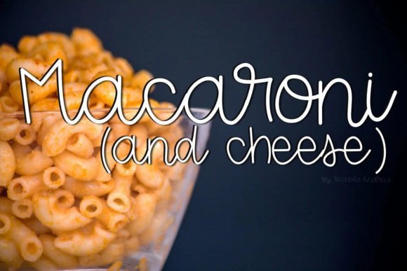 Macaroni and Cheese Font - Featured Image