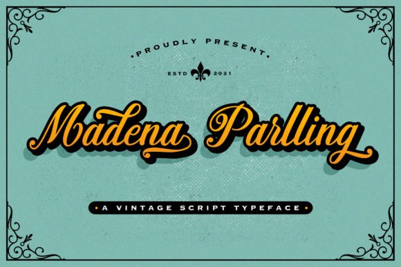 Madena Parlling Font - Featured Image