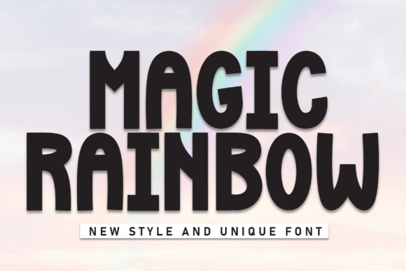 Magic Rainbow Font - Featured Image