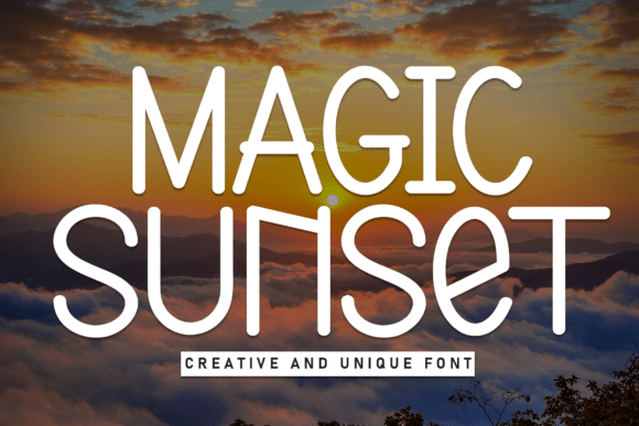 Magic Sunset Font - Featured Image