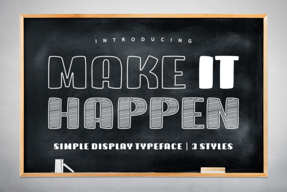 Make It Happen Font - Featured Image