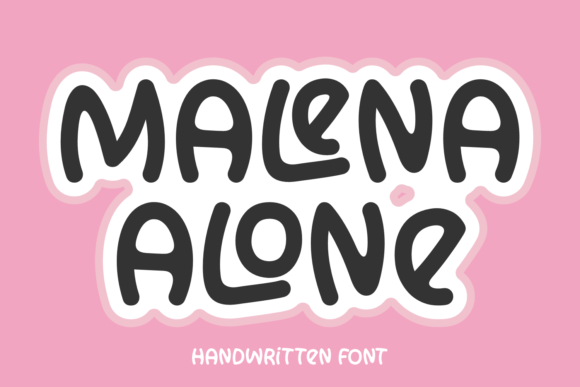 Malena Alone Font - Featured Image