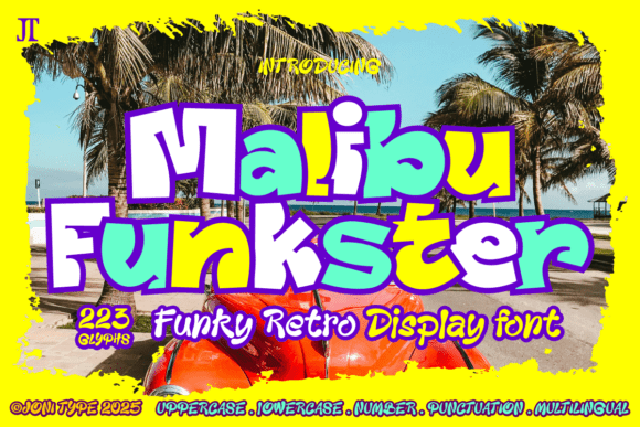 Malibu Funkster Font - Featured Image