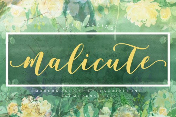 Malicute Script Font - Featured Image