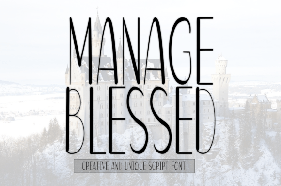 Manage Blessed Font - Featured Image