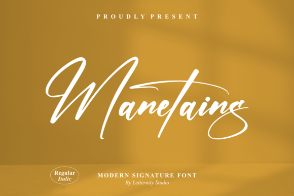 Manetains Font - Featured Image