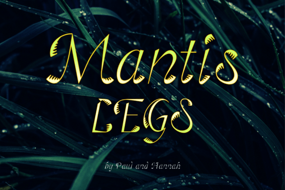 Mantis Legs Font - Featured Image