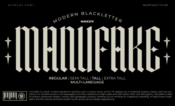 Manufake Font - Featured Image