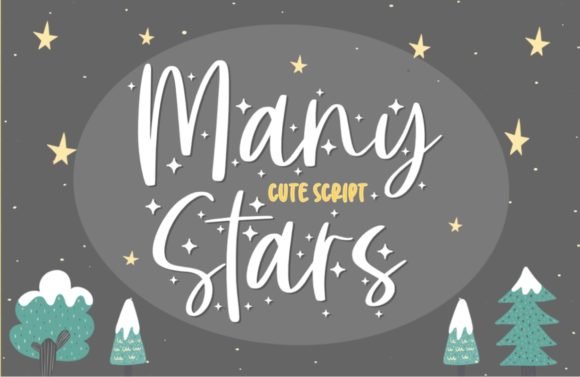Many Stars Font - Featured Image