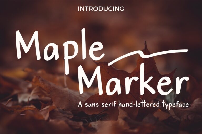Maple Marker Font - Featured Image