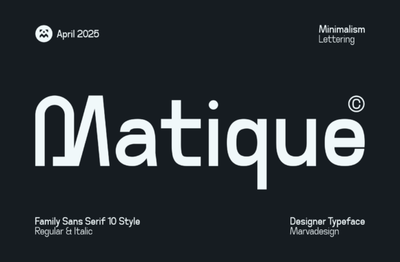 Matique Font - Featured Image