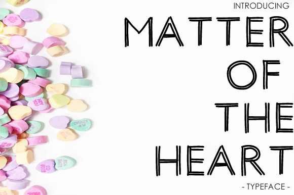 Matter of the Heart Font - Featured Image