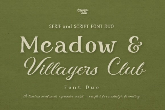 Meadow & Villager Club Duo Font - Featured Image