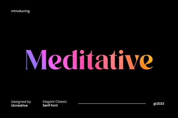 Meditative Font - Featured Image