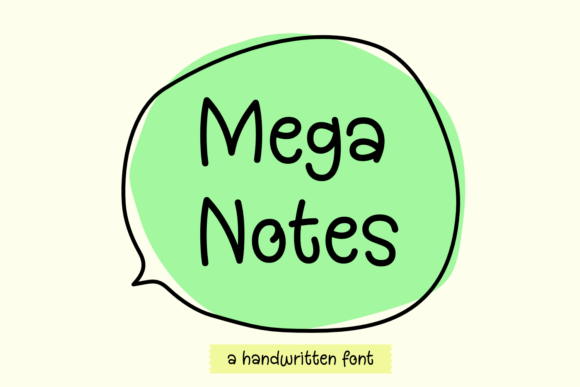 Mega Notes Font - Featured Image